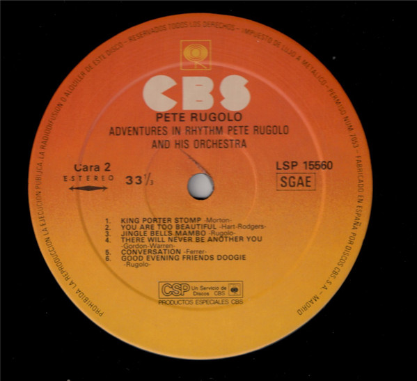 Pete Rugolo Orchestra - Adventures In Rhythm | CBS (LSP 15560) - 4