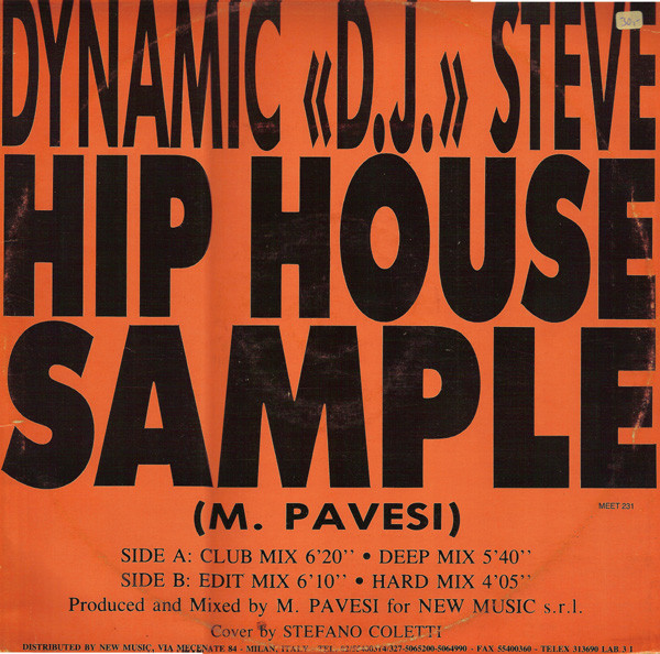 Dynamic "D.J." Steve - Hip House Sample | Meet Records (MEET 231)