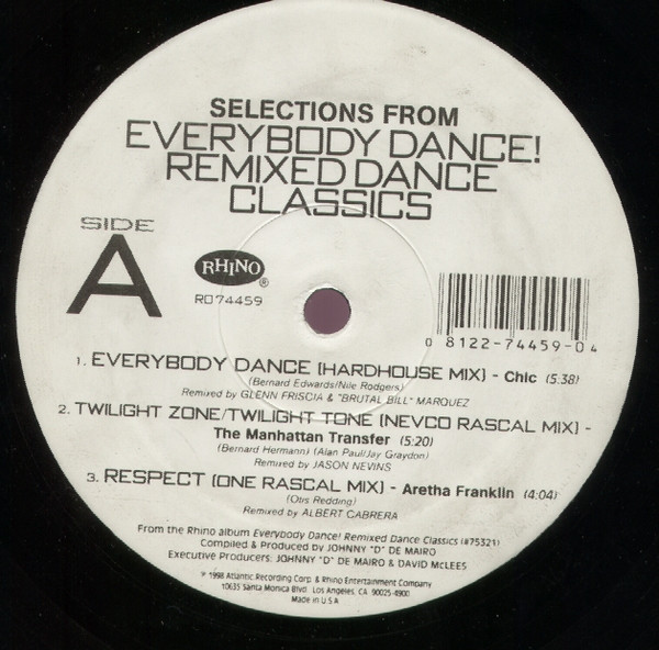 Various - Selections From Everybody Dance! Remixed Dance Classics | Rhino Records (R0 74459)