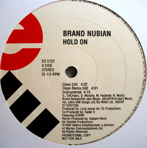 Brand Nubian - Hold On | Elektra (ED 5723)