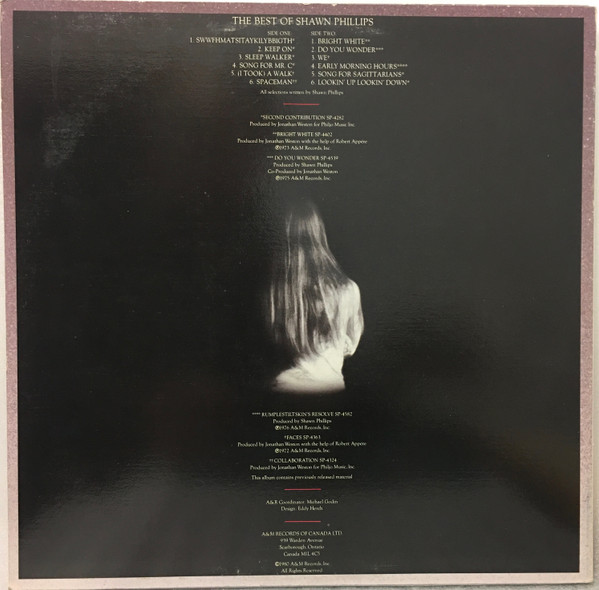 Shawn Phillips - The Best Of Shawn Phillips | A&M Records (SP 9045) - 2