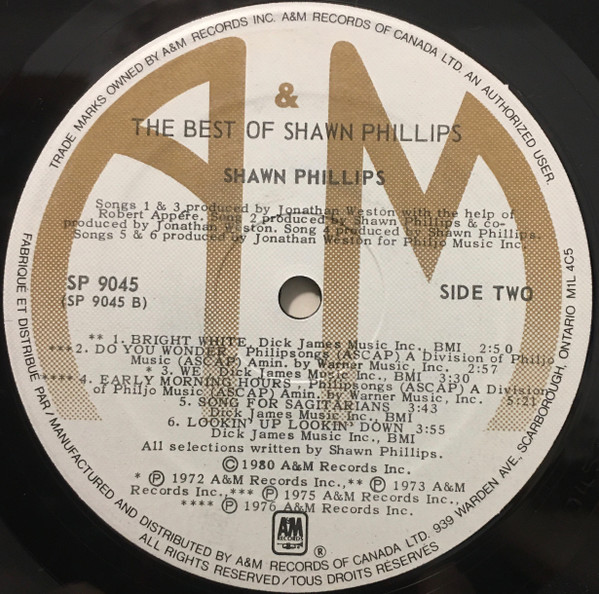 Shawn Phillips - The Best Of Shawn Phillips | A&M Records (SP 9045) - 4