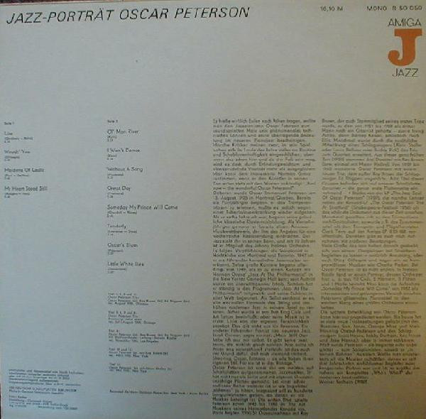 Oscar Peterson - Jazz Portrait Oscar Peterson | AMIGA (8 50 059) - 2 Oscar Peterson - Jazz Portrait Oscar Peterson | AMIGA (8 50 059) - 2