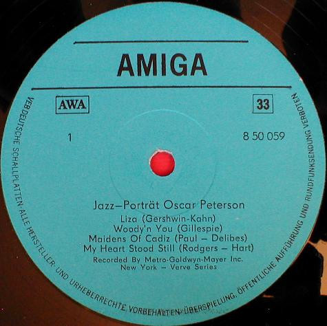 Oscar Peterson - Jazz Portrait Oscar Peterson | AMIGA (8 50 059) - 3 Oscar Peterson - Jazz Portrait Oscar Peterson | AMIGA (8 50 059) - 3