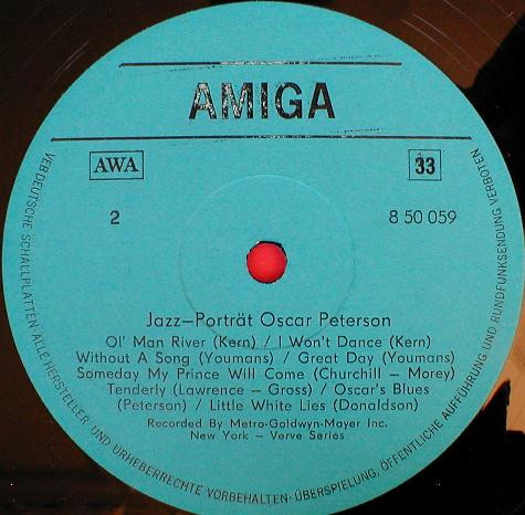 Oscar Peterson - Jazz Portrait Oscar Peterson | AMIGA (8 50 059) - 4 Oscar Peterson - Jazz Portrait Oscar Peterson | AMIGA (8 50 059) - 4