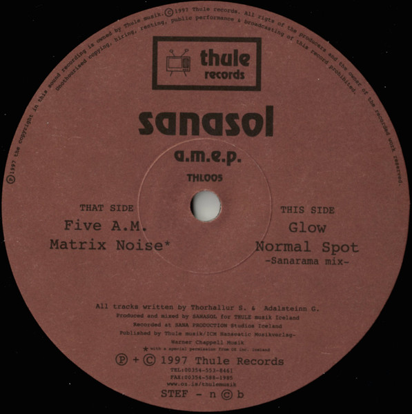 Sanasol - a.m.e.p. | Thule Records (THL005) - main Sanasol - a.m.e.p. | Thule Records (THL005) - main