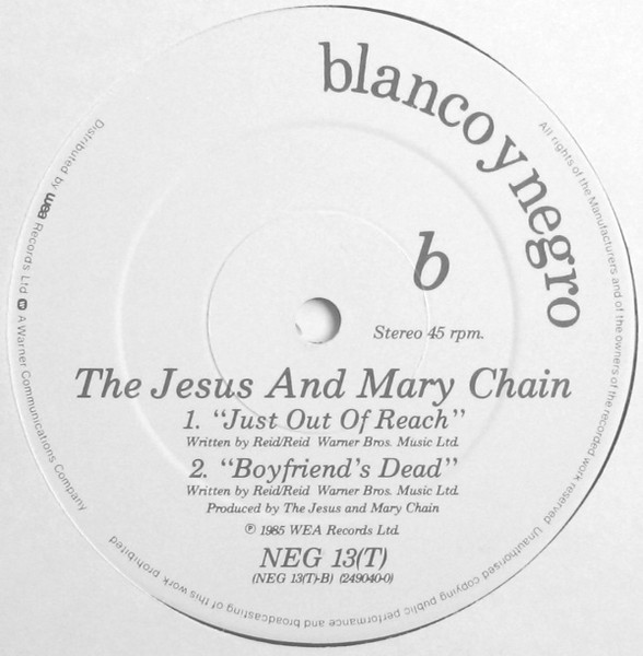 The Jesus And Mary Chain - You Trip Me Up | Blanco Y Negro (NEG 13T) - 4