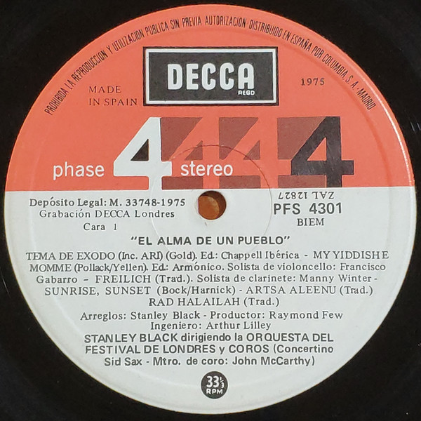 Stanley Black - El Alma de Un Pueblo | Decca (PFS 4301) - 3 Stanley Black - El Alma de Un Pueblo | Decca (PFS 4301) - 3