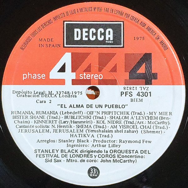 Stanley Black - El Alma de Un Pueblo | Decca (PFS 4301) - 4 Stanley Black - El Alma de Un Pueblo | Decca (PFS 4301) - 4