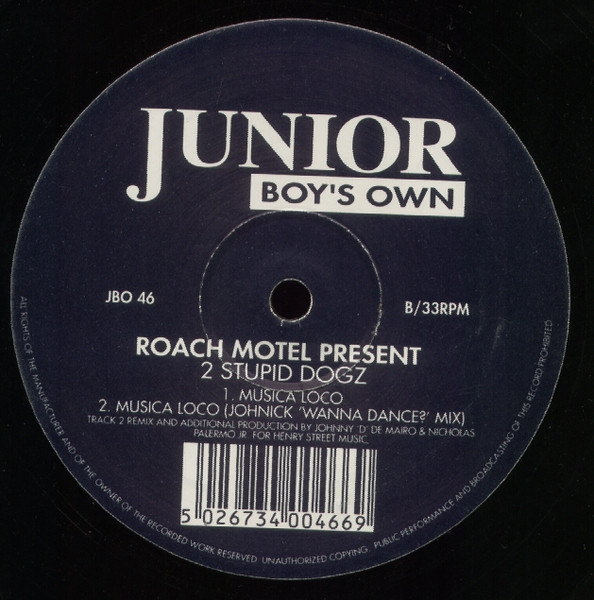 Roach Motel Present 2 Stupid Dogz - Trouble | Junior Boy's Own (JBO 46) - 2