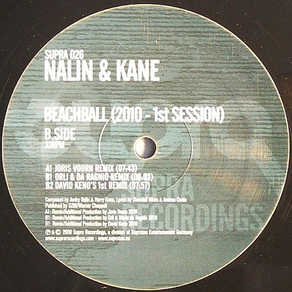 Nalin & Kane - Beachball (2010 - 1st Session) | Supra Recordings (SUPRA 026) - main