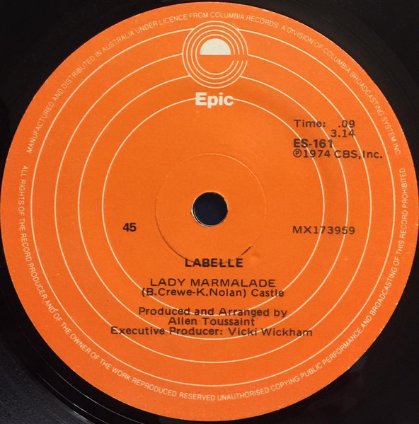 LaBelle - Lady Marmalade | Epic (ES-161)