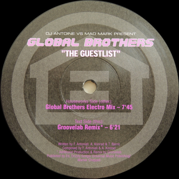Global Brothers - The Guestlist | Houseworks (HW003) - 3