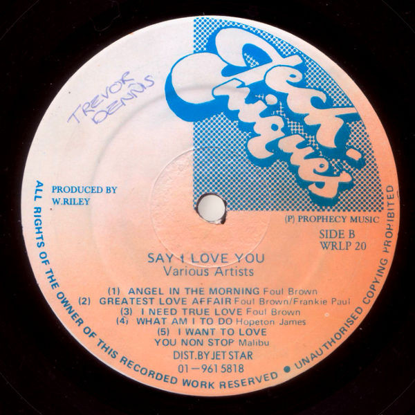 Various - Say I Love You | Techniques (WRLP 20) - 4