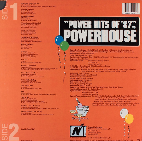 Various - Powerhouse Power Hits Of '87 | Power Up Records (PR 2)