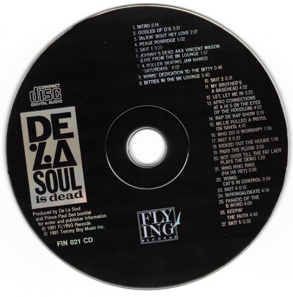 De La Soul - De La Soul Is Dead | Flying International (FIN 021 CD) - 3