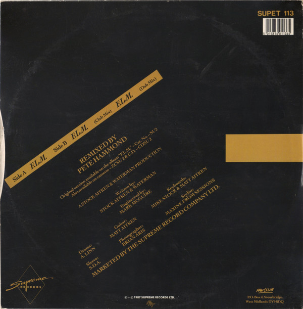 Mel & Kim - F.L.M. | Supreme Records (SUPET 113) - 2