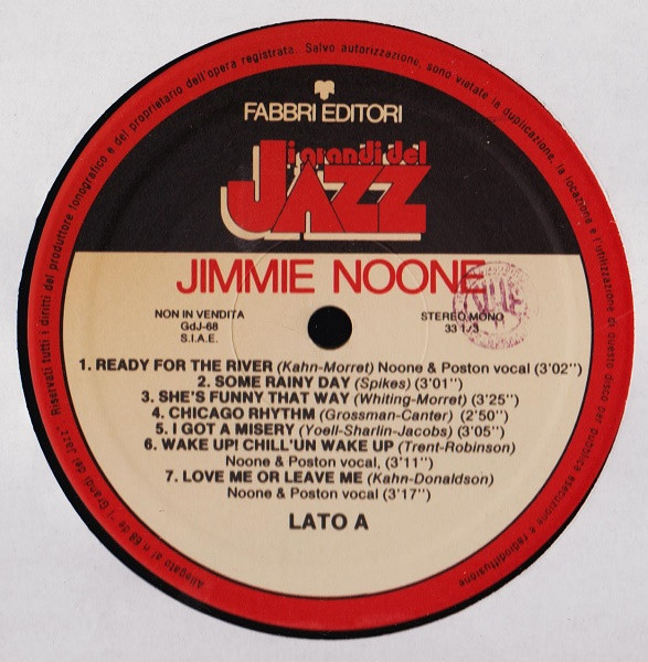 Jimmie Noone - Jimmie Noone | Fabbri Editori (GdJ 68) - 3