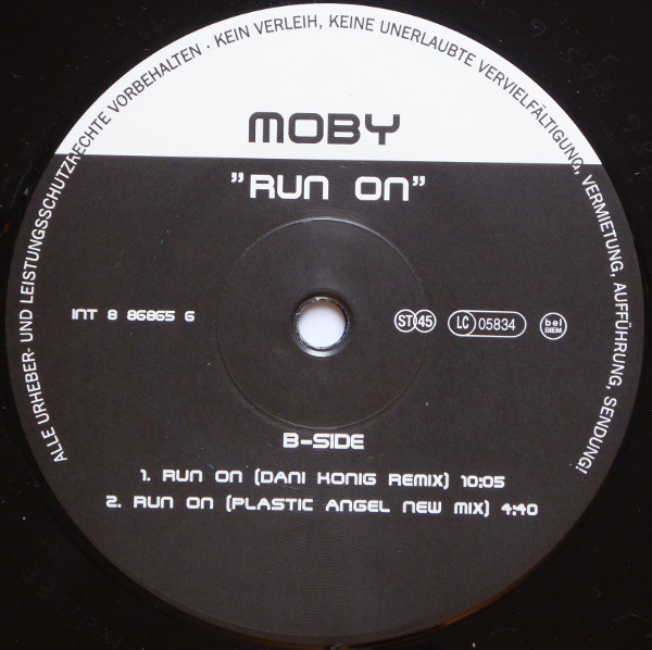 Moby - Run On | Mute (INT 8 86865 6) - 2
