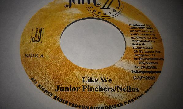Junior Pinchers / Nellos - Like We | Jam II Records (none) - main