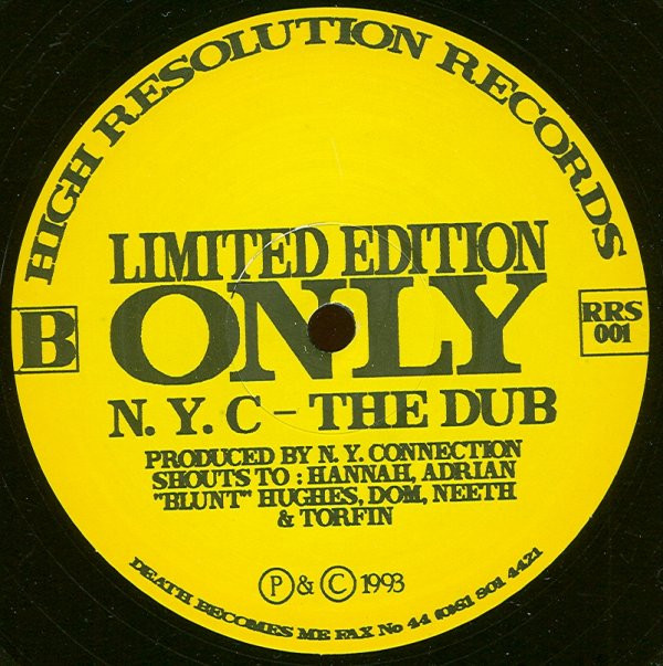 N.Y. Connection - In Front - Wan' It? | High Resolution Records (RRS 001) - 2 N.Y. Connection - In Front - Wan' It? | High Resolution Records (RRS 001) - 2