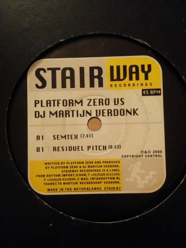 Platform Zero Vs. DJ Marijn Verdonk - Semtex | Stairway Recordings (STAIR 02) - 2 Platform Zero Vs. DJ Marijn Verdonk - Semtex | Stairway Recordings (STAIR 02) - 2