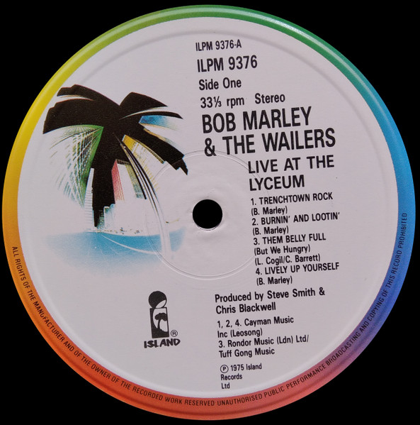 Bob Marley & The Wailers - Live! | Island Records (ILPM 9376) - 3