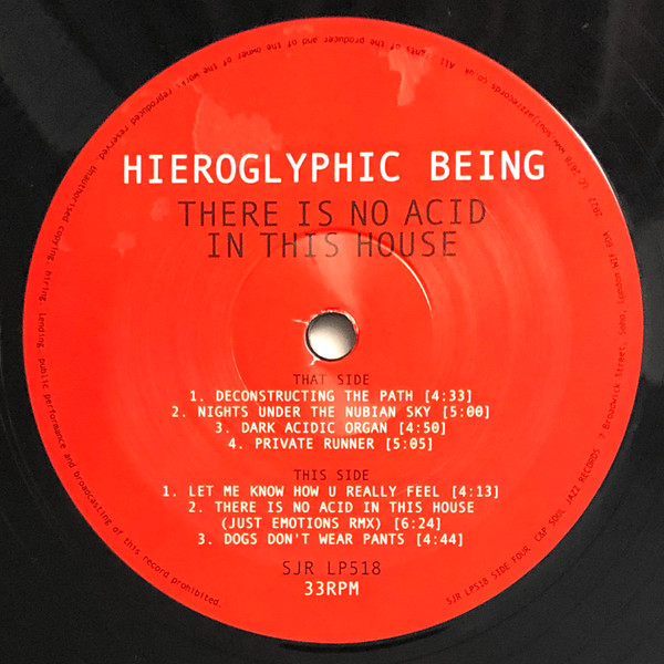 Hieroglyphic Being - There Is No Acid In This House | Soul Jazz Records (SJRLP518) - 3 Hieroglyphic Being - There Is No Acid In This House | Soul Jazz Records (SJRLP518) - 3