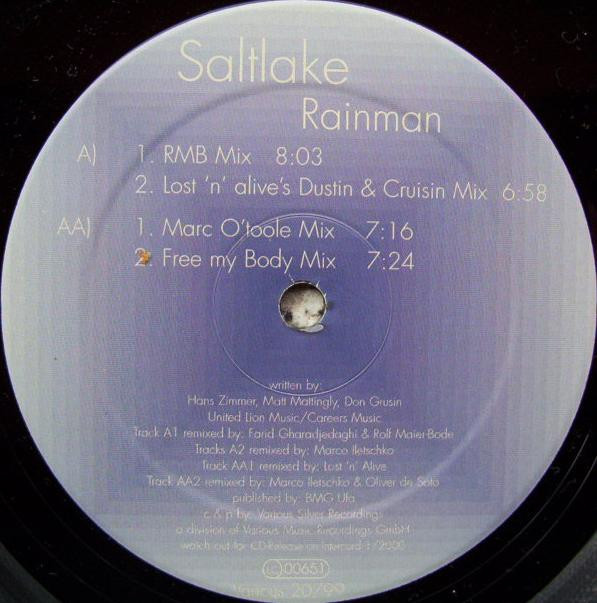 Saltlake - Rainman | Various Silver Recordings (Various 20/99) - 2