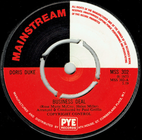 Doris Duke - Business Deal | Mainstream Records (MSS 302) - main Doris Duke - Business Deal | Mainstream Records (MSS 302) - main