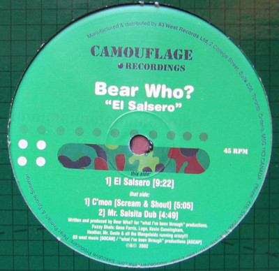 Bear Who? - El Salsero | Camouflage Recordings (CM 024)
