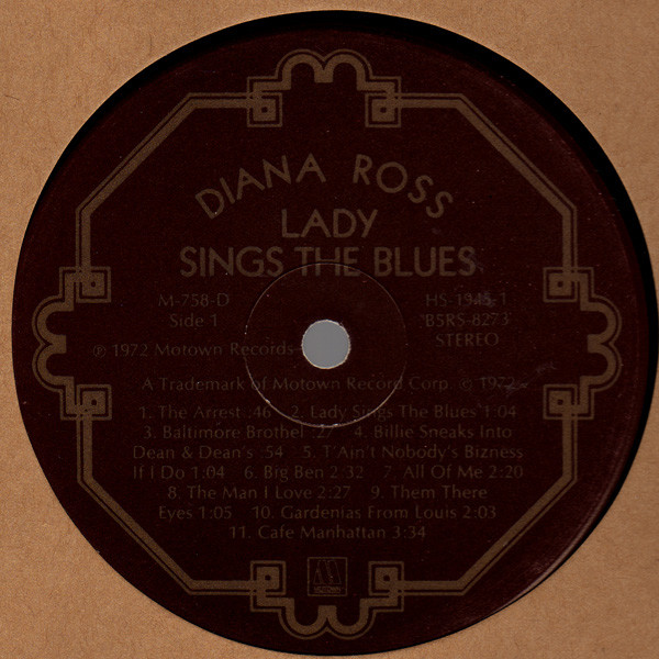 Diana Ross - Lady Sings The Blues (Original Motion Picture Soundtrack) | Motown (M 758-D) - 3