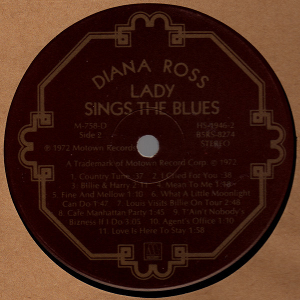 Diana Ross - Lady Sings The Blues (Original Motion Picture Soundtrack) | Motown (M 758-D) - 4