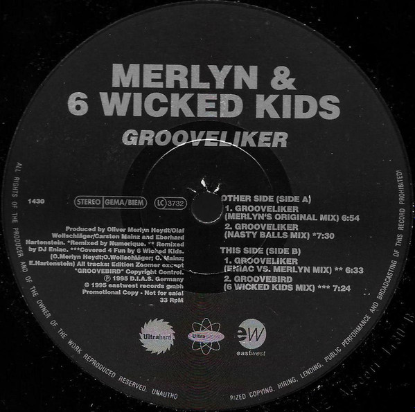 Merlyn & 6 Wicked Kids - Grooveliker | Ultrahard (PR 1430) - 2