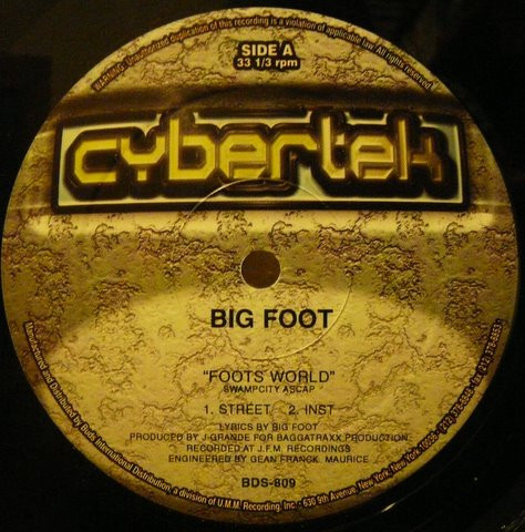Big Foot - Foots World / Legacy Of Rage | Cybertek Records (BDS-809) Big Foot - Foots World / Legacy Of Rage | Cybertek Records (BDS-809)