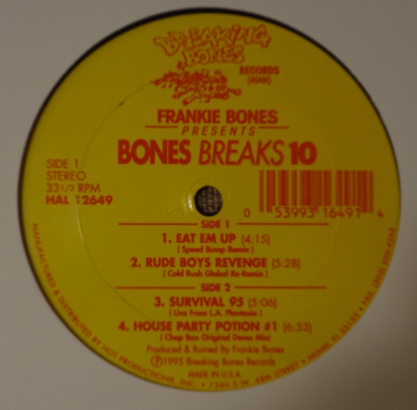 Frankie Bones - Frankie Bones Presents Bones Breaks 10 | Breaking Bones Records (HAL 12649)