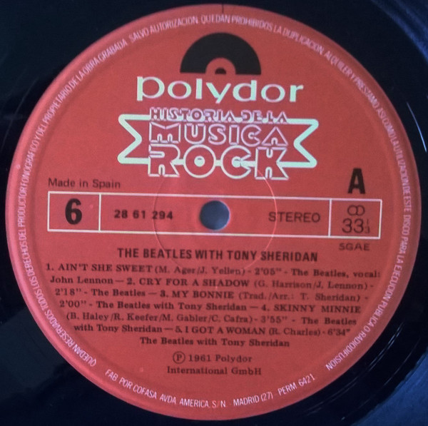 The Beatles With Tony Sheridan - The Beatles With Tony Sheridan | Polydor (28 61 294) - 3