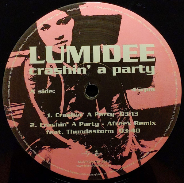 Lumidee Featuring N.O.R.E. - Crashin' A Party | Universal (MCST40341) - 2
