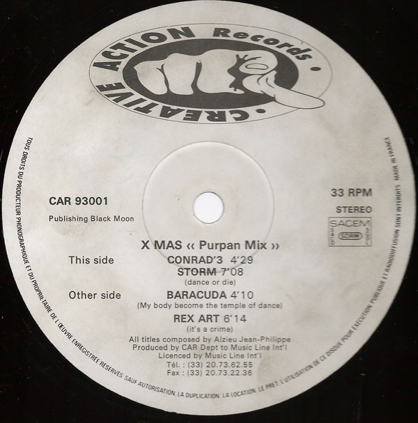 X Mas - Purpan Mix | Creative Action Records (CAR 93001)