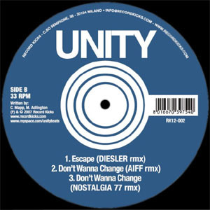 Unity - Escape / Don't Wanna Change | Record Kicks (RK12-002)