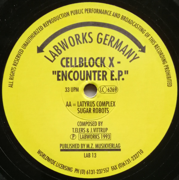 Cellblock X - Encounter E.P. | Labworks Germany (LAB 13) - 2