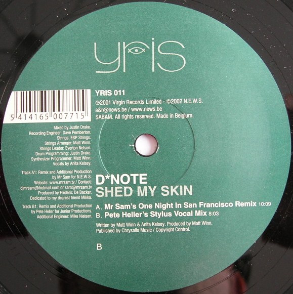 D*Note - Shed My Skin | Yris (YRIS 011) - 3