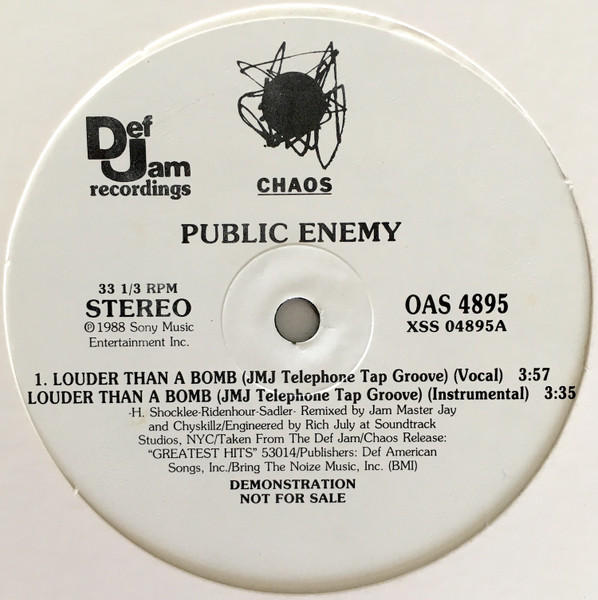 Public Enemy - Louder Than A Bomb | Def Jam Recordings (OAS 4895) Public Enemy - Louder Than A Bomb | Def Jam Recordings (OAS 4895)