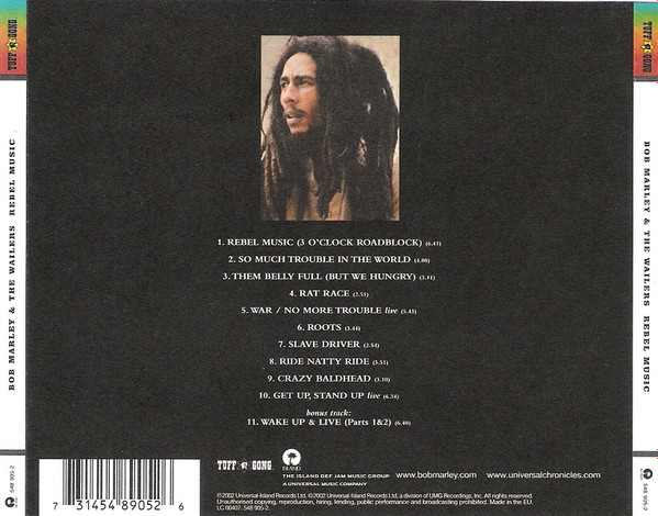 Bob Marley & The Wailers - Rebel Music | Island Records (548 905-2) - 2