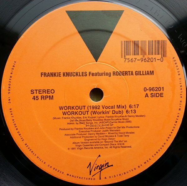 Frankie Knuckles Featuring Roberta Gilliam - Workout | Virgin (0-96201) - main