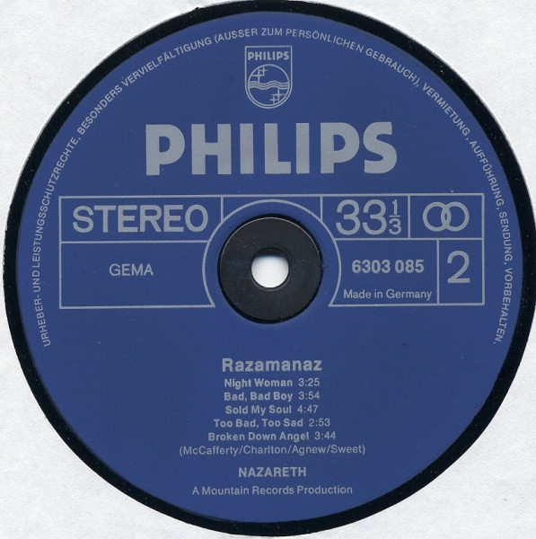 Nazareth - Razamanaz | Philips (6303 085) - 4