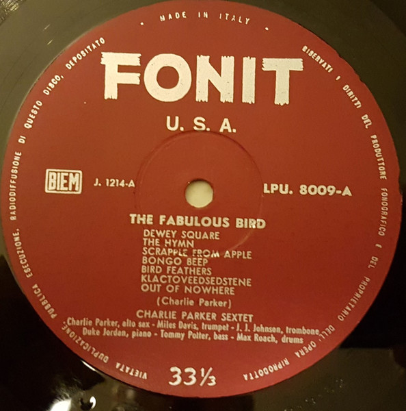 Charlie Parker , Miles Davis - Charlie Parker & Miles Davis | Fonit U.S.A. (LPI 8009) - 4 Charlie Parker , Miles Davis - Charlie Parker & Miles Davis | Fonit U.S.A. (LPI 8009) - 4
