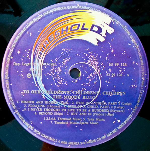 The Moody Blues - To Our Children's Children's Children | Threshold (63 99 126) - 3