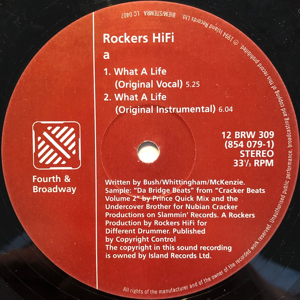 Rockers Hi-Fi - What A Life! | 4th & Broadway (12 BRW 309) - 3