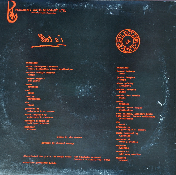 Oku Onuora - I A Tell / Reflection In Red | Kuya (SK 001) - 2